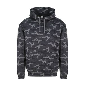AWDis Mens Camo Hoodie / Black Camo